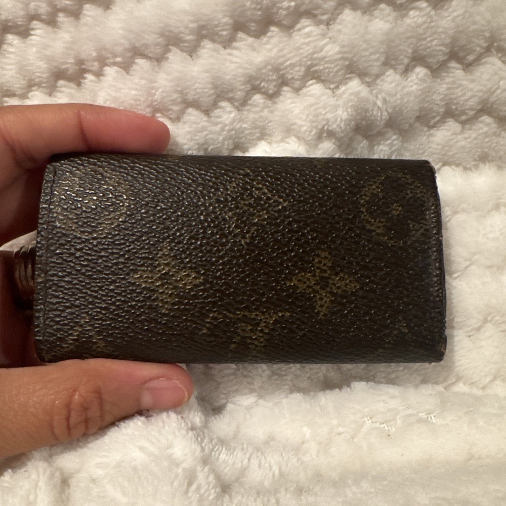 Louis Vuitton Monogram 4 Key Holder Wallet Brown Canvas France Authentic - Picture 2 of 16